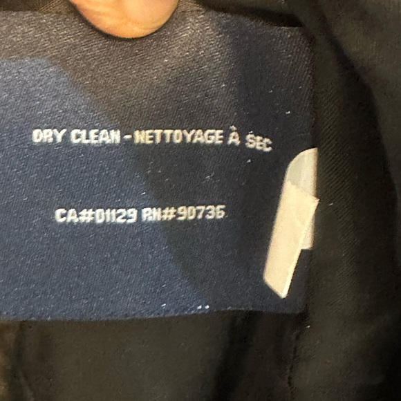 Chaps Ralph Lauren Men’s Charcoal Wool Blend Car Coat with Knit Bib Size Large - Picture 7 of 14